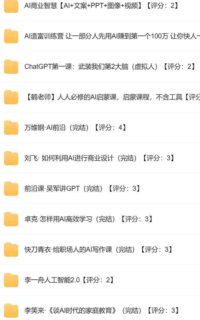 14门付费AI课程合集资源【13.2GB】.jpg